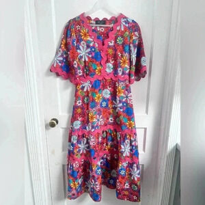 Wyse London EF X Wyse Dana Ric Rac Mod Dress - Multi Size 4 $445 70s LIKE NEW